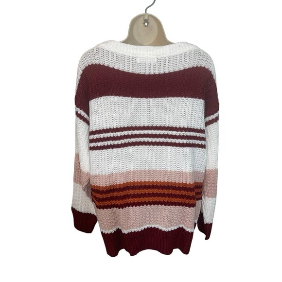 KIRUNDO Women's Size Medium Striped Sweater - Picture 2 of 11